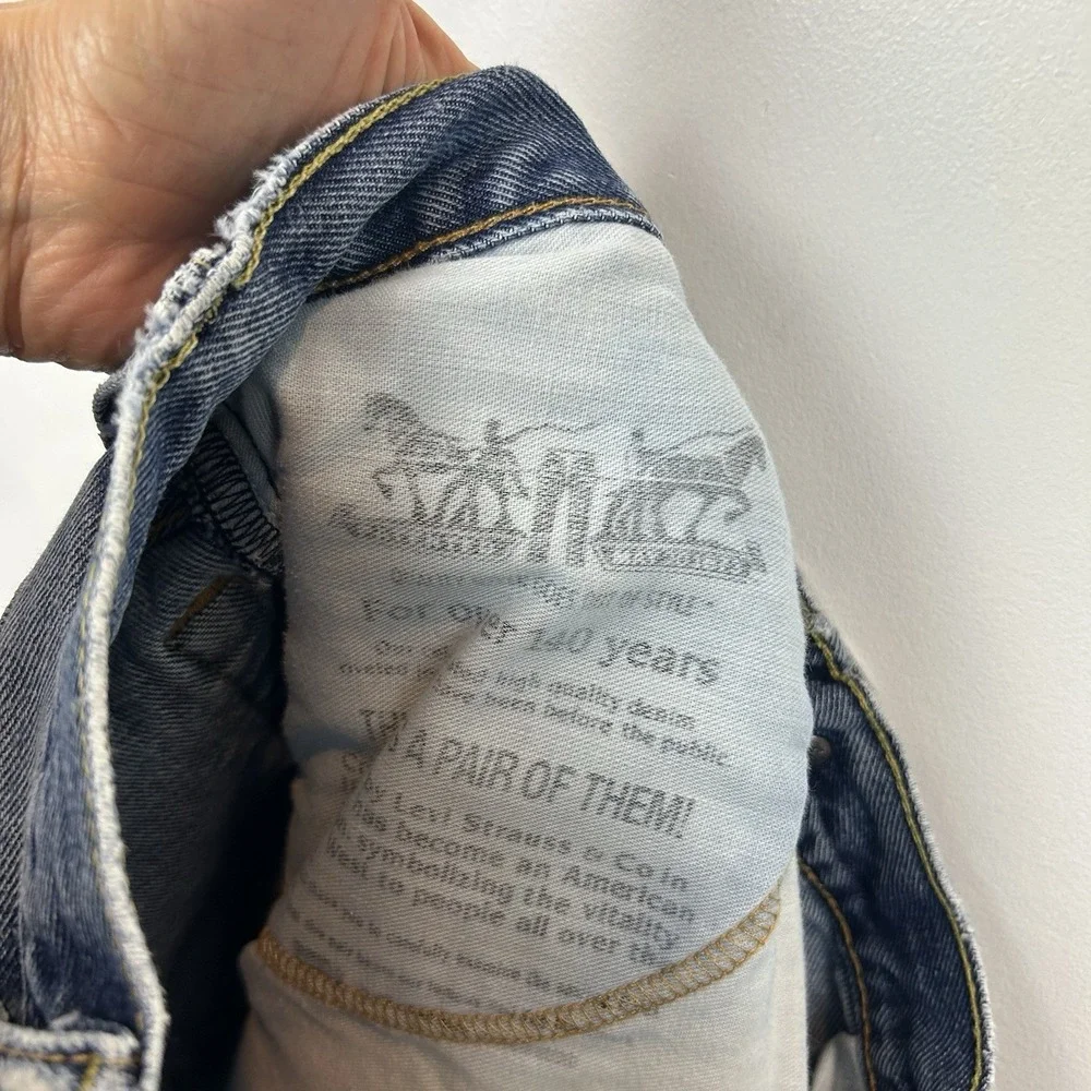 Vintage 90s Levis 517 Faded Stone Wash Boot Cut Distressed Jeans 34x34 Read